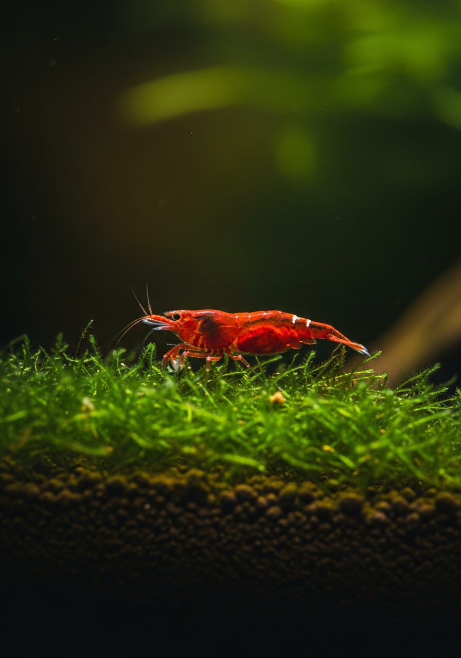 Crystal shrimp on substrate